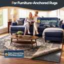 Veken Felt Cushioned Rug Pad 8 x 10 Ft, 1/4 Inch Thick, Dense Needle-Punched Carpet Underlay for Area Rugs, Protector Mat for All Hard Floors Including Hardwoods, with Over 99 Piece Pile fibers