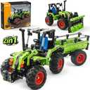 Jumlys STEM Building Toy for Kids Boys Girls Age 5, 6, 7, 8, 9, 10, 11, 12 Years Old, 2 in 1 Tractor Bulldozer Building Sets, 346 Pcs DIY Engineering Construction Building Blocks Kits