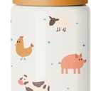 Simple Modern Kids Summit Water Bottle with Straw Lid | 14oz Stainless Steel Cup Insulated Tumbler for Toddlers, School | Farm Animals