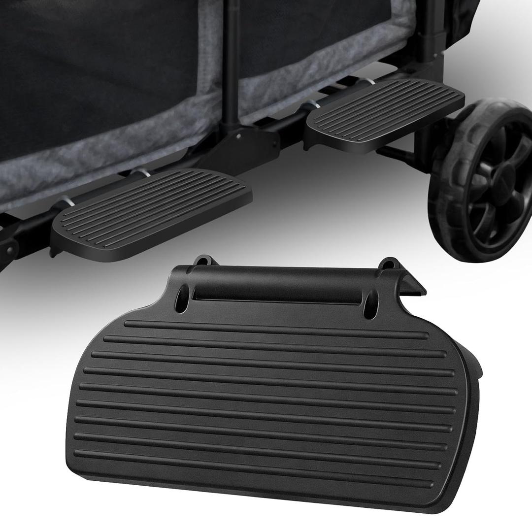 Step Attachment Compatible with Wonderfold W4 Wagon, Fold-Friendly Ride-On Side Step Platform, Easy Climb Accessory for Kids, Tool-Free Installation, Side Rider Step Attachment for Wonderfold Wagon