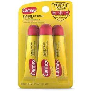 Carmex Classic Lip Balm, 0.35 Ounce (Pack of 3)