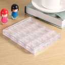 20 Grids Clear Bead OrganizerStorage Box, Transparent Acrylic Nail Art Decorations Container Rhinestone Beads Case for Jewelry, Art Craft with Dividers,