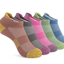 Gonii Ankle Socks Womens Running Athletic No Show Socks Cushioned 4-Pairs