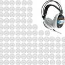 100Packs Disposable White Non-Woven Earphone Covers Stretchable Headphone Earpad Fabric Covers for Earphone Diameter 8-13cm(White)