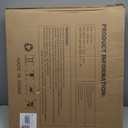 Mumeasy 80" Extra Wide Baby Gate for Doorways, Stairs & Fireplace, Auto Close Dog & Pet Gate with Walk Thru Door, 3 Metal Panels, Hardware Mounted Child Safety Fence for House, Indoor/Outdoor, Black