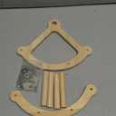 Bird Perch Toy, Interactive Rocking Parakeet Toys and Perches, Wooden Exercise Wheel Cockatiel Toys, Intelligence Puzzle Birds Enrichment Toy for Parrot, Bird Cage Accessories Perch for Budgies Conure