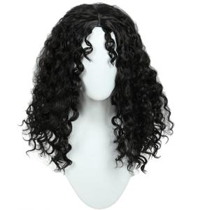 Linfairy Long Afro Black Wig For Women Costume Cosplay Fancy Dress Wigs