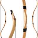 Deerseeker Archery 52" Recurve Bows Traditional Longbow Handmade Tatar Horsebow Set Ambidextrous Bow for Adults & Youth Practice Target Shooting 20-80lbs