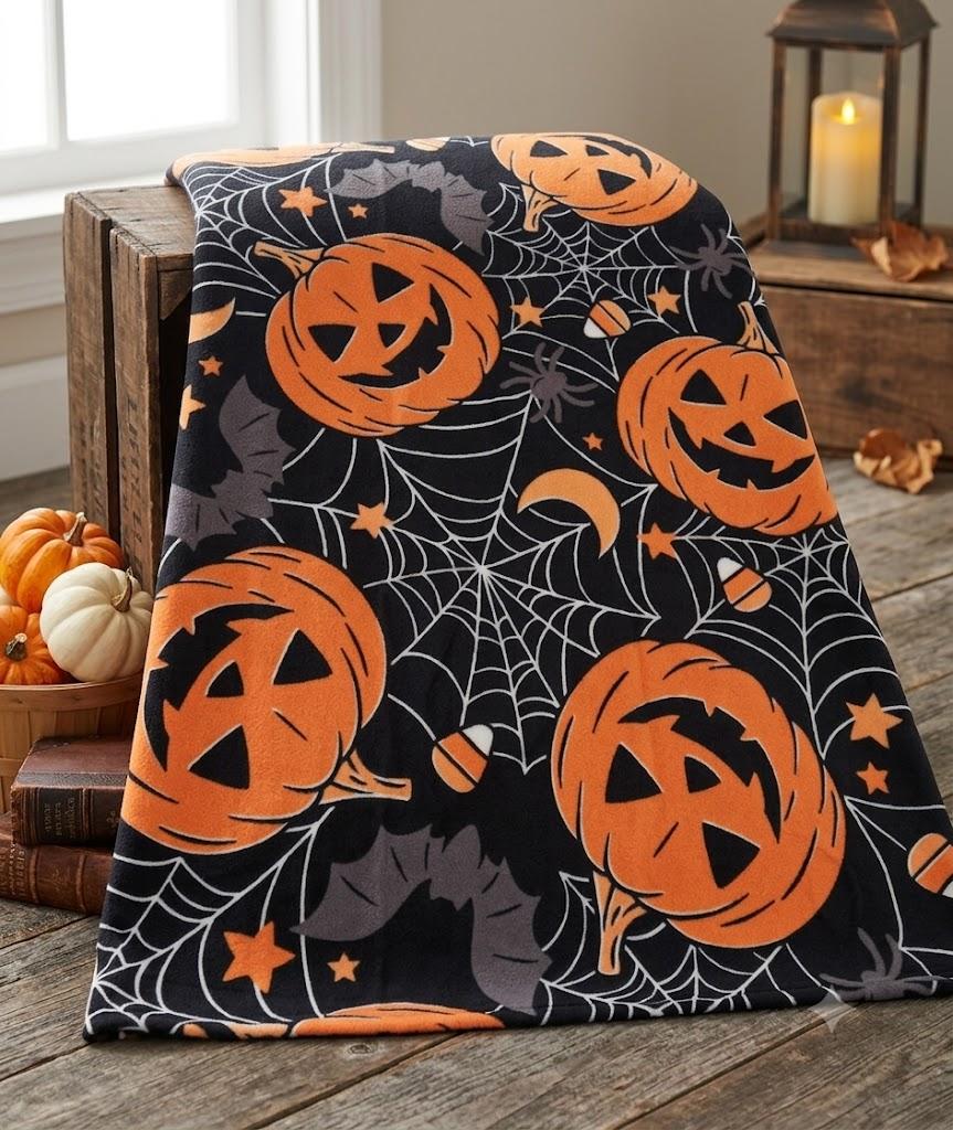  Halloween Bath Towel Set with Bath Towel, Hand Towel and Dish Towel, Quick Dry Black Pumpkin Towel Set for Halloween Bathroom Decor, 32*64. Absorbent Beach Towel Set for Travel Swim, Gift