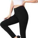 AFITNE Women's Yoga Dress Pants 2025 Fall Skinny Pull On Work Pants Stretchy Slim Fit Leg Office Casual Slacks (L)