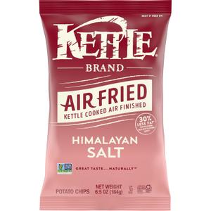 Kettle Brand Potato Chips, Air Fried Himalayan Salt Kettle Chips, 6.5 Oz Bag (EXP 07/25/26)