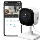 TPLink Tapo 1080P Indoor Security Camera for Baby Monitor, Dog Camera w/Motion Detection, 2Way Audio Siren, Night Vision, Cloud & SD Card Storage, Works w/Alexa & Google Home (Tapo C100)