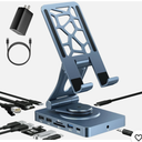 iPad Docking Station Stand, 11-in-1 Adapter with 4K@120Hz HDMI, 10Gbps USB Ports