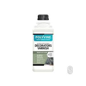 Polyvine Decorator's Varnish Dead Flat Varnish Pint / 1litre