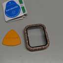 Goton Privacy Waterproof Case Compatible for Apple Watch Series 11/10 Screen Protector 46mm, Anti Spy Face Cover Back Bumper for iWatch Accessories (Rose Gold)