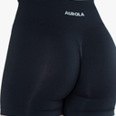 AUROLA Dream Collection Women Workout Shorts High Waist Gym Shorts, Scrunch Butt Seamless Athletic Shorts, M Dark Black