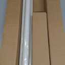 SIMEWIN White Curtain Rods for Windows 28 to 48 Inches Adjustable Decorative 1 Inch Diameter Single Window Curtain Rod Set with Classic Finials, White Finishing