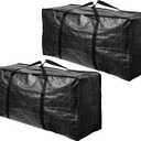 BAG-THAT! 68.5 GAL 2 Pack XXL Jumbo Extra Large Heavy Duty Stronger Handles Storage Bags Moving Totes Zippered Reusable Wrap Around Handle Storage Totes