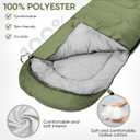 OBTANIM Sleeping Bags Portable Waterproof Camping Sleeping Bag for Adults Kids 4 Seasons Cold Weather or Warm Backpacking Hiking Travel Indoor Outdoor Use