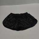 Mens Satin Boxers 3 Inch Inseam Silk Shorts Sexy Underwear Pajama Bottoms Large Split Sides (Black), L