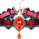 Girls Vampire Costume for Halloween Party Dress Up, Medium