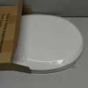 Ansffer Toilet Seat Round Soft Close16.5'', Toilet Lid Slow Close Quiet No Slam, Easy Installation & ReleaseSafe PP Material Easy Clean, Comfortable Ergonomic Design, 2 Years Support, White Plastic