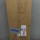 HITNET Bathroom Storage Cabinet Bamboo, Free Standing Floor Cabinet, Kitchen Cupboard Side Storage Organizer with Shutter Door and 3 Side Shelves, Walnut