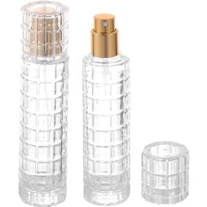 30ml/1oz Glass Empty Bottle Gold Nozzle Refillable Perfume Atomizer Spray Perfume Bottles Cologne Portable Fragrance Fine Mist Dispenser for Travel
