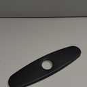 10 Inch Sink Faucet Hole Cover Deck Plate, 304 Stainless Steel Escutcheon Plate for 1 or 3 Hole Kitchen or Bathroom Sink Faucet, Matte Black Finish for Pull Down/Pull Out and Mixer Tap