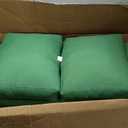 Arden Outdoor Loveseat Cushion Set, 48 x 24, Water Repellent, Fade Resistant, Cushion Set for Couch, Bench, and Swing 48 x 24, Moss Green Leala