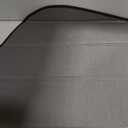 Windshield Sun Shade for Chevy Silverado & GMC Sierra 1500/2500/3500 2019-2026 (WT, Custom, Pro Trims) - Fits All Trims 2019-2021, Non-HUD Models Only, Premium Grey Leather Finish