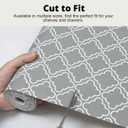 Drawer Liners for Kitchen Cabinets, Non-Adhesive Shelf Liner  Thick and Waterproof Kitchen Drawer Liners  Shelf Paper for Cupboard and Dresser  Non-Slip and Easy-Clean (12"W x 120"L, Grey Diamond)