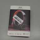 Bluetooth Headphones with LED Lights, Foldable Wireless Bluetooth Headphones Over Ear, Wired HiFi Stereo, Built-in Mic, Suitable for PC/Laptop/Tablet/Phone Gaming/Exercise/Calling(Red)