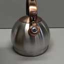 3Quart Whistling Tea Kettle Classic Teapot Stainless Steel Teakettle with Cool Grip for Stovetop (Silver)