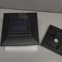 Davinci Lighting Edison Solar Outdoor Post Cap Lights  4x4 5x5 6x6  Bright LED Light for Fence Deck Garden or Patio Posts  Slate Black (1 Pack)