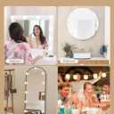 14 Bulbs LED Vanity Lights for Mirror, 3000K 4000K 6500K & 10-Brightness, Wire Length Adjustable, USB Cable, Hollywood Mirror Lights for Makeup Dressing Room Bathroom, White