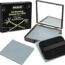 200 Oil Blotting Sheets for Face - Bamboo Charcoal Oil Absorbing Blotting Paper with Mirror & Puff Disposable Oily Control Removing Face Wipes Pads Oil Skin Women Men Beauty Makeup Essentials