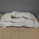 CozyLux Oversized Queen Comforter Set Beige, 7 Pieces Bed in a Bag Comforter Set with Sheets, Luxury Soft Bedding Sets with Down Alternative Comforter, Fitted Sheet, Flat Sheet, Pillowcases & Shams