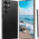 ZFSMHXH I25 Ultra Unlocked Cell Phone, Built in Pen,6.99" HD Screen 8+256GB Unlocked Phones,6800mAh Long Battery Life Smartphone,5G/Dual SIM/Fingerprint Unlock/Face ID (Black)