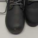 Athlefit Women's Work Waterproof Hiking Combat Boots Lace up Low Heel Booties Ankle Boots (7, Black)