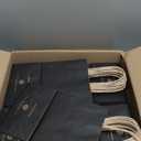 BagDream Gift Bags 100Pcs 5.25x3x8 Small Kraft Paper Gift Bags with Handles Bulk, Black Paper Sacks for Small Business, Retail, Merchandise, Grocery, Wedding Birthday Party favor