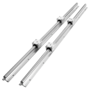 Linear Rail Slide SBR20-1200mm 2 PCS and 4 PCS SBR20UU Slide Blocks Linear Guide Rail and Bearings Kit for Automated Machines DIY Project CNC Router Machines