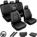 Custom Seat Covers for Honda CRV 2017-2022 Front Rear Set-Black
Faux Leather Car Seat Covers,5-Piece Set, Includes Neck Pillows, Armrest Cover, Steering Wheel Cover & Seat Belt Covers