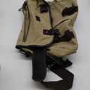 [Upgraded] Vintage Canvas Messenger Bag Large Book Laptop Shoulder Bag Women Men New (Beige)