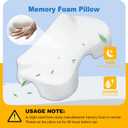 Side Sleeper Pillow with Arm Holes, Memory Foam Pillow for Neck Shoulder Cervical Pain Relief, Ergonomic Arm Holes Positioner Cooling Bed Pillows for Side Sleeping (Light Grey)