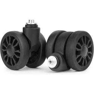 Luggage Replacement Wheels, 2 Pcs Universal Suitcase Double-Row Wheels for DIY Repair Spare Suitcase Casters Replacement Luggage Parts, V-LN3