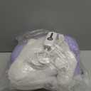 Electric Heated Blanket Throw Size 50"x60" - Dual-Sided with Microplush & Sherpa Fabric, 4 Heat Settings & 3 Hours Auto Off, Machine Washable - Light Purple