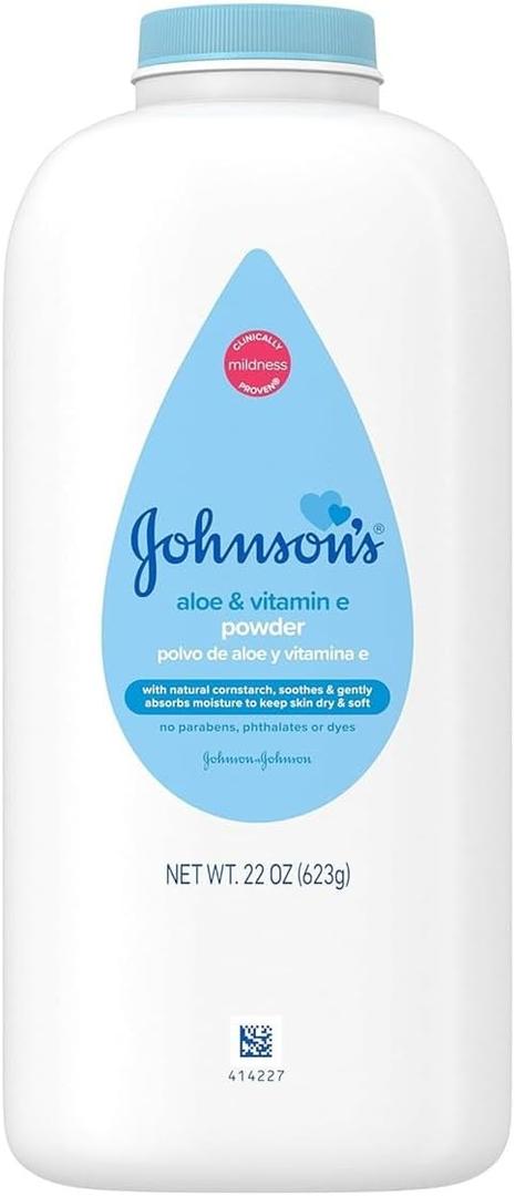Johnsons Baby Powder with Aloe & Vitamin E Pure Cornstarch - 22 oz.