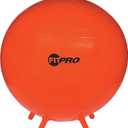 Champion Sports Fitpro Ball with Stability Legs (75cm, 30" Diameter, Red)