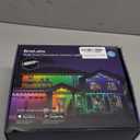 Brizled Essential Permanent Outdoor Lights, 100ft 60 LED RGB Smart Christmas Lights Work with Alexa & Google Home, APP Control Permanent Eave Light IP65 Waterproof Smart House Light for Xmas Halloween (RGB -White Wire)